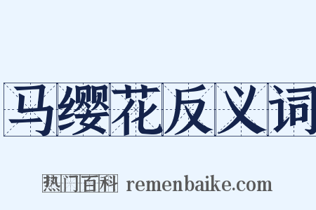 马缨花反义词是什么意思的图片